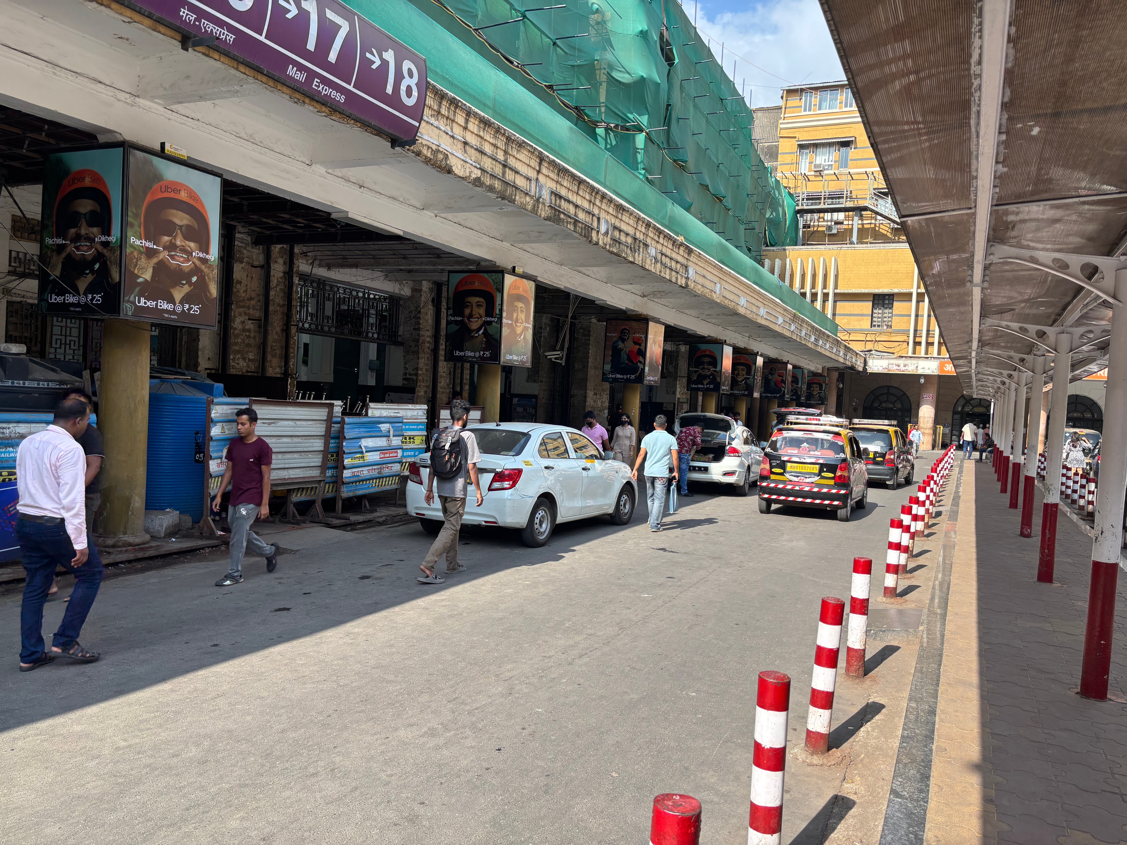 Uber Bike campaign at CSMT Mumbai Taxi Stand