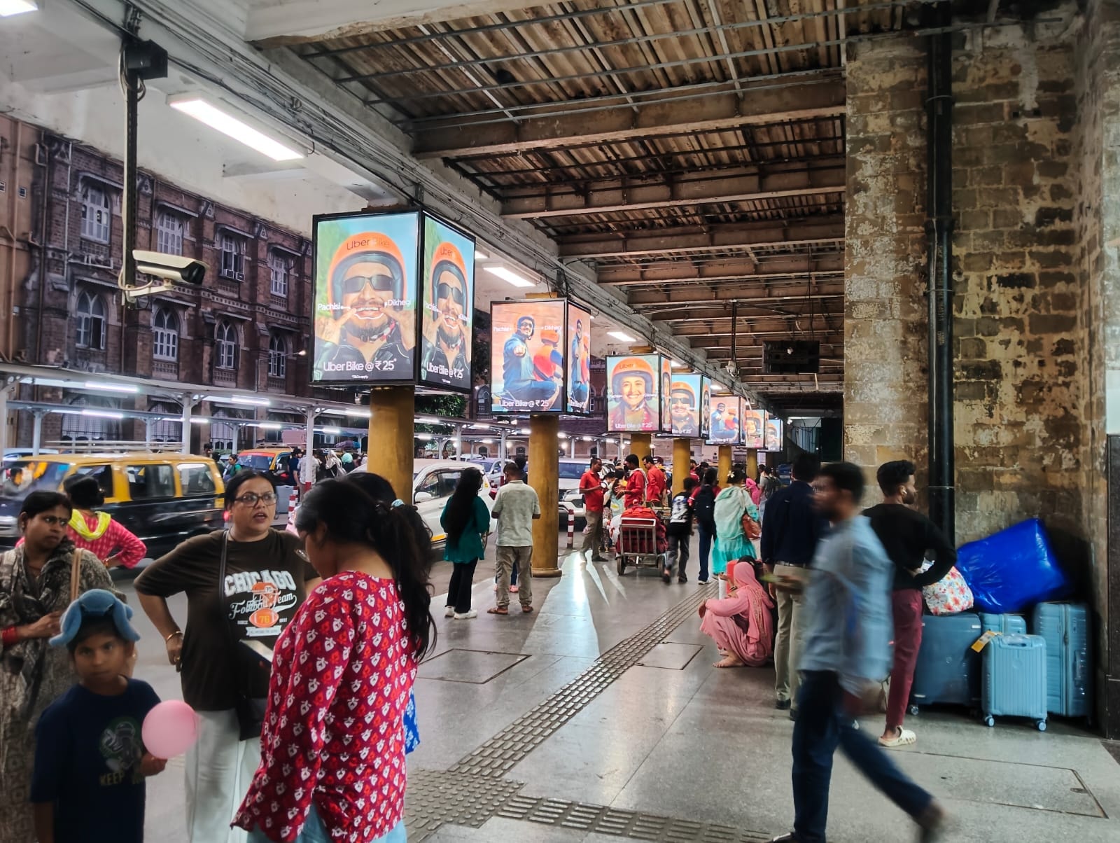 Uber Bike campaign at CSMT Mumbai Taxi Stand