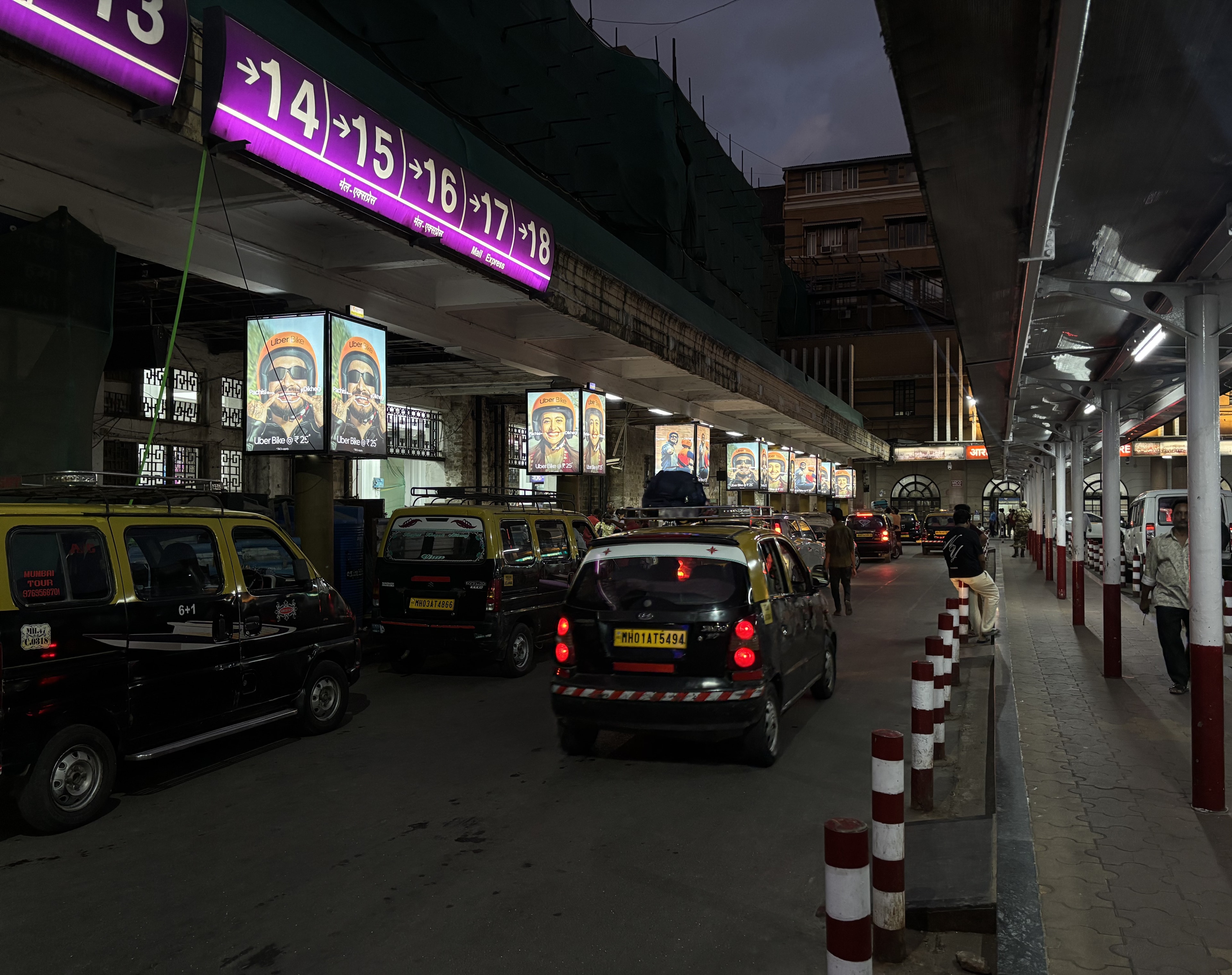 Uber Bike campaign at CSMT Mumbai Taxi Stand