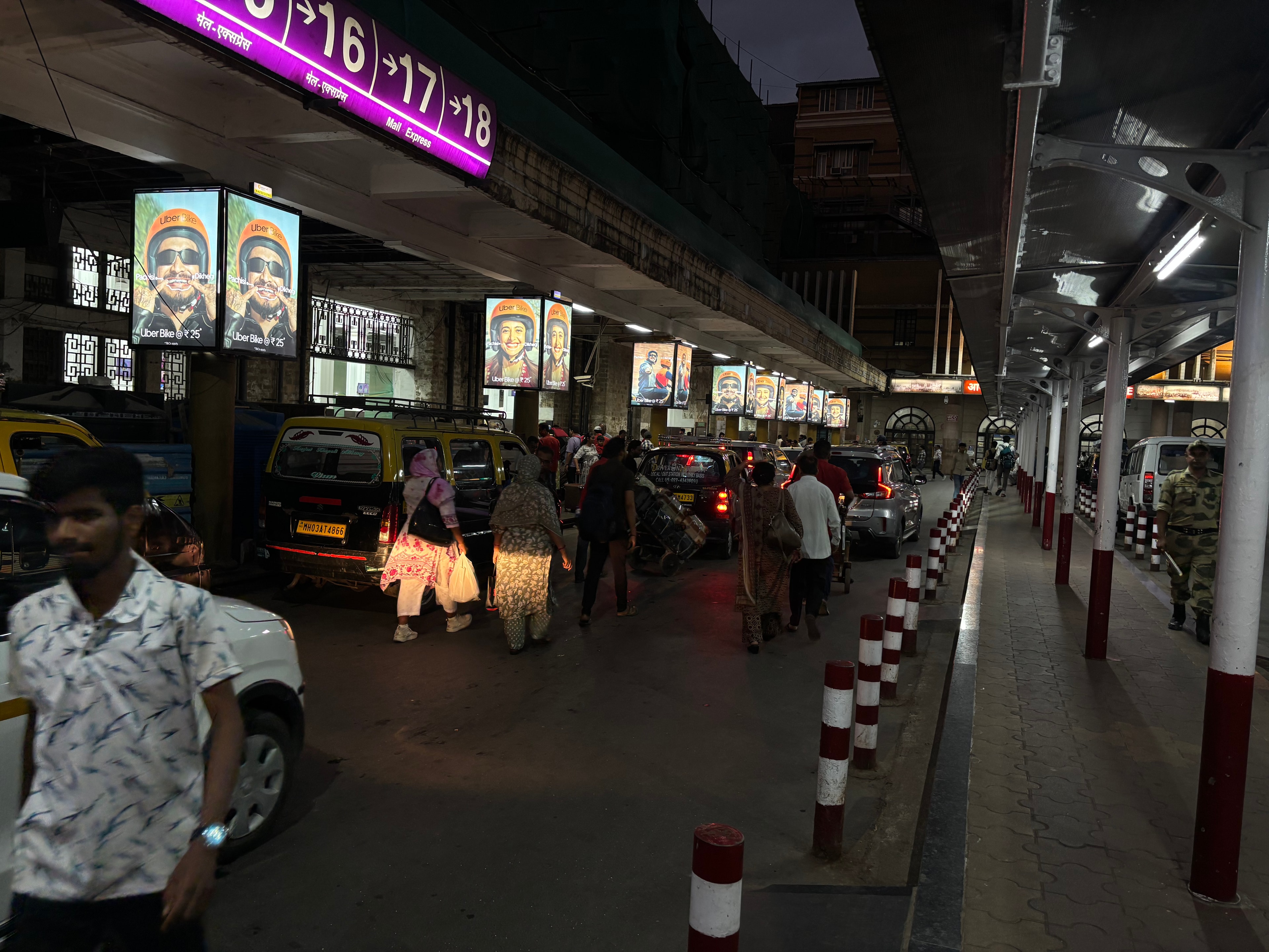 Uber Bike campaign at CSMT Mumbai Taxi Stand