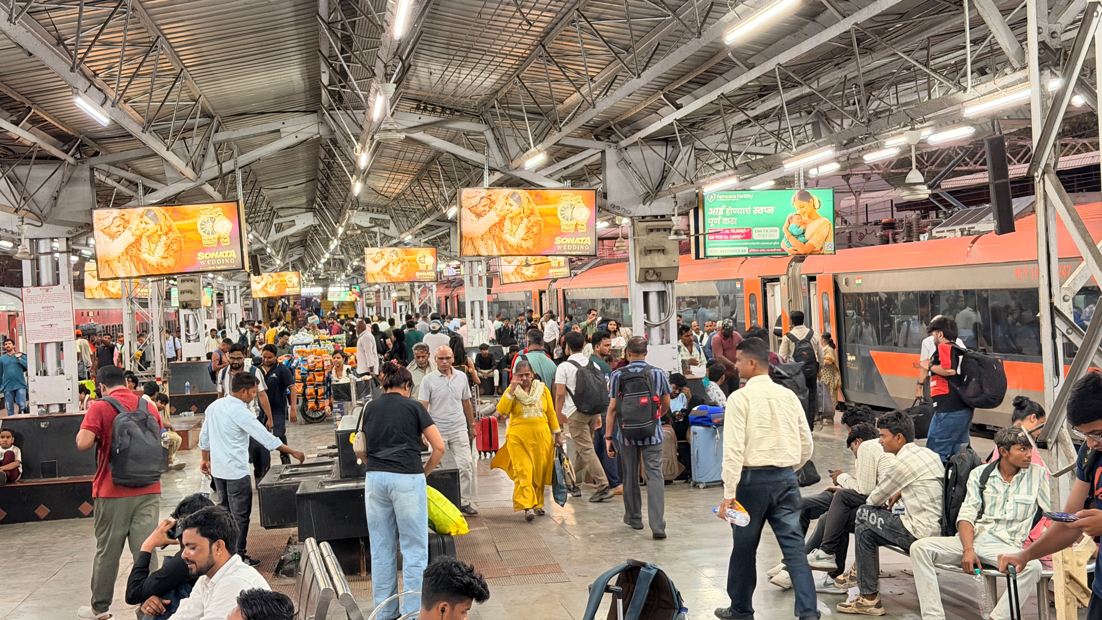 Femcare Fertility campaign at Pune Station Platform 2 to 6