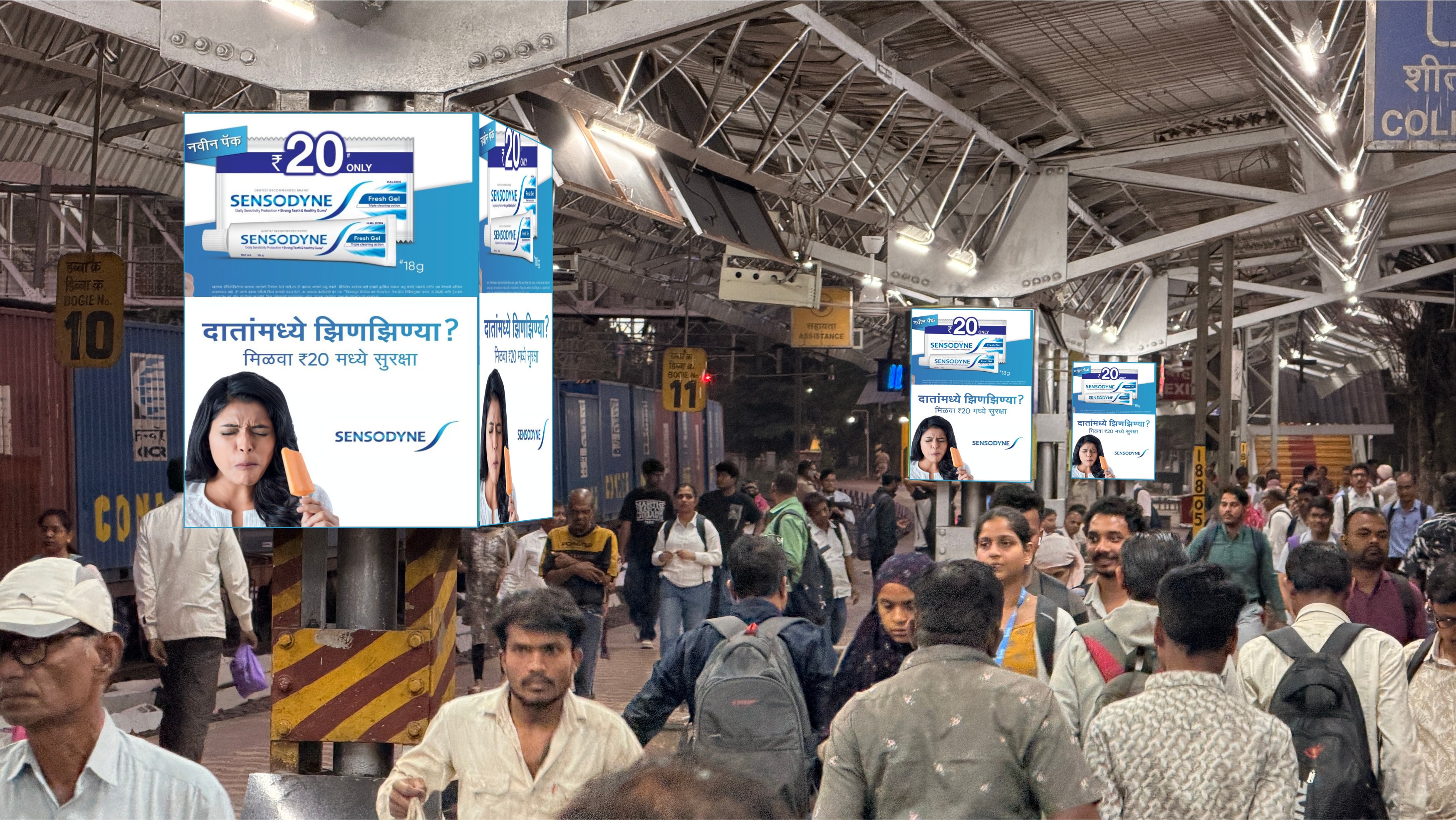 Sensodyne campaign at Shivaji Nagar & Pimpri Station
